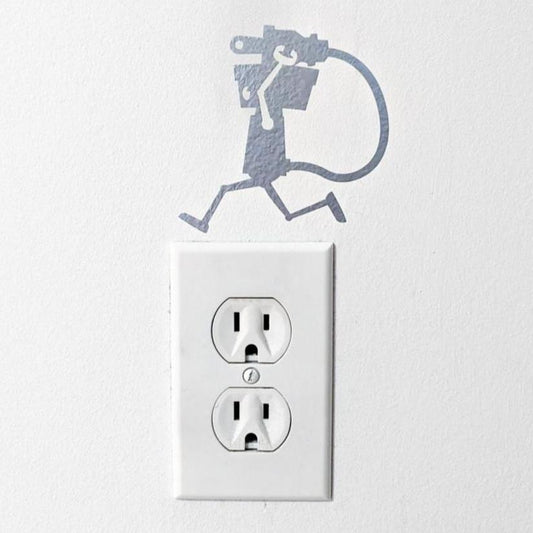 Mini-Robo Outlet Wall Decal