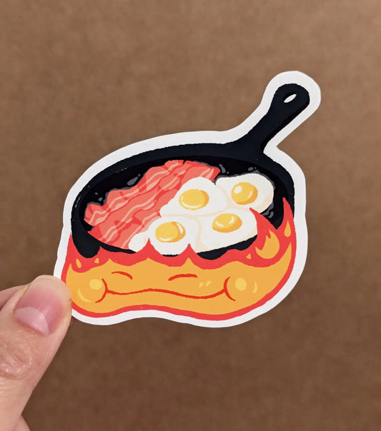 Demon Breakfast Sticker