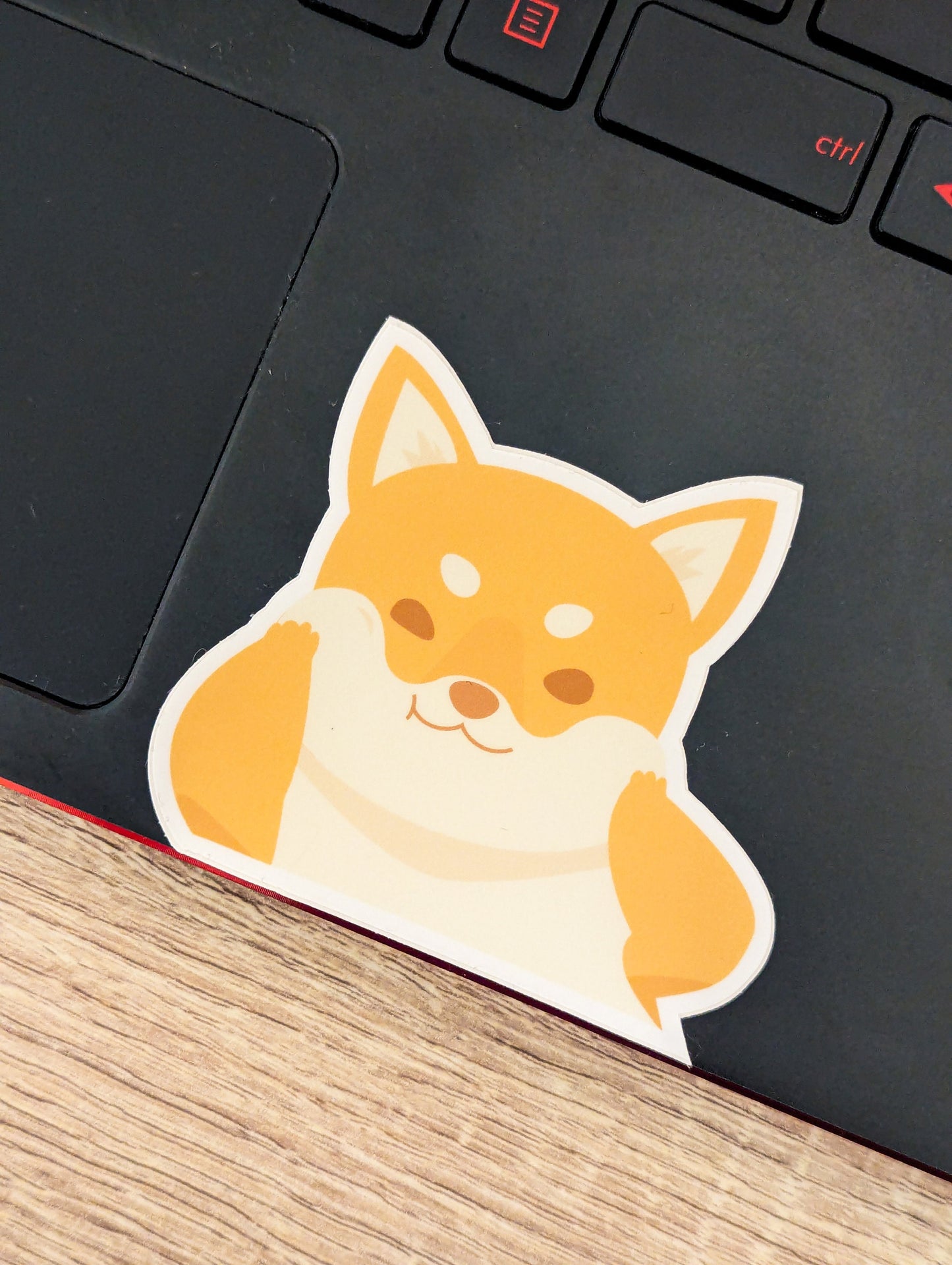 Cheeky Shiba Sticker