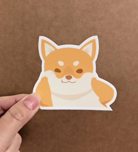 Cheeky Shiba Sticker