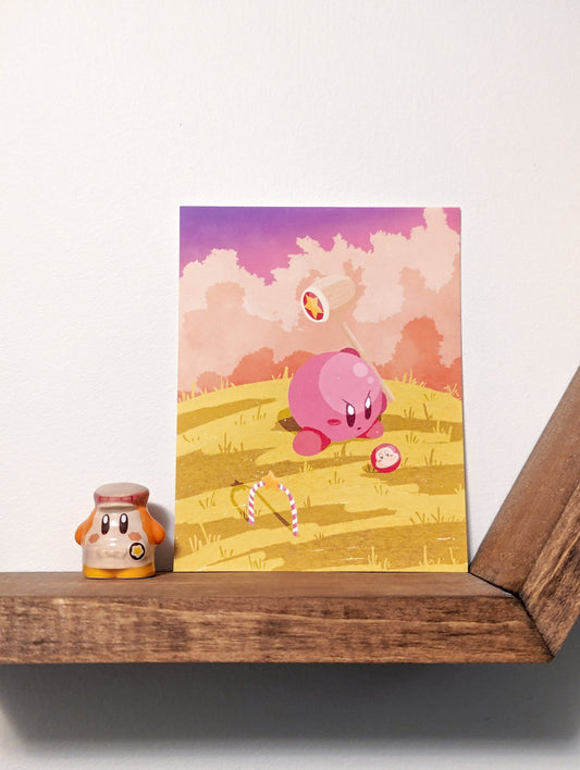 Croquet Kirby Postcard Print