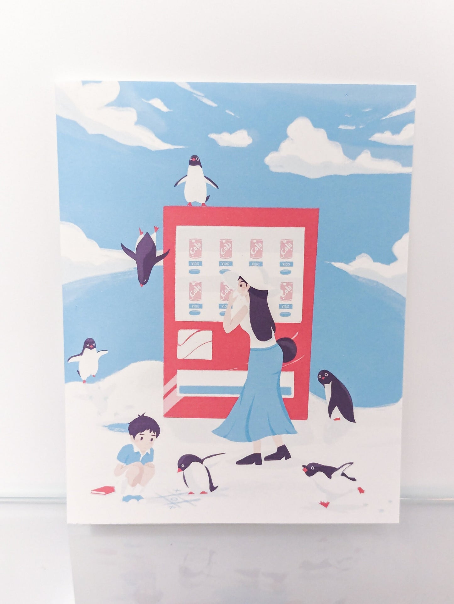 Penguin Vending Postcard