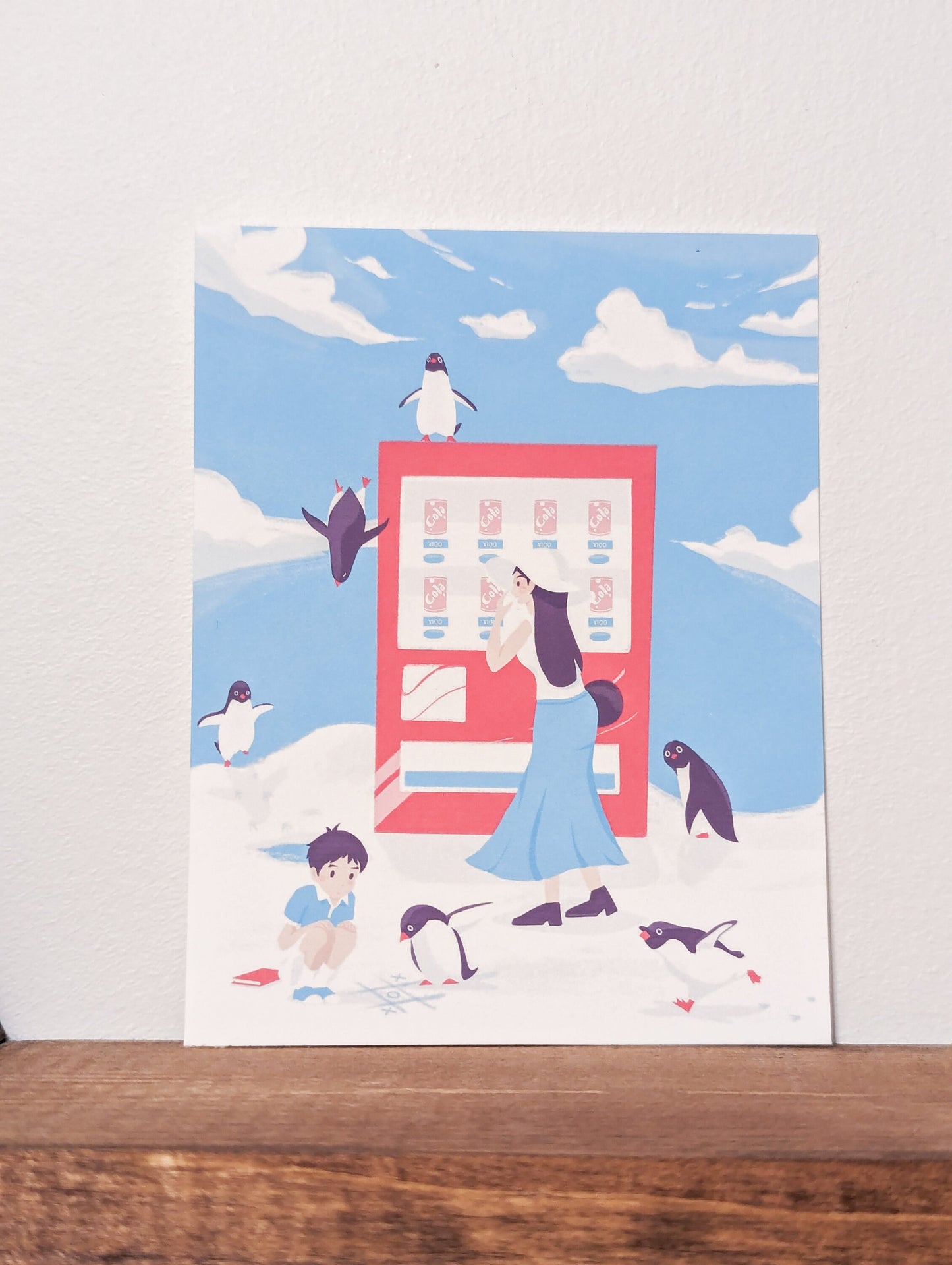 Penguin Vending Postcard